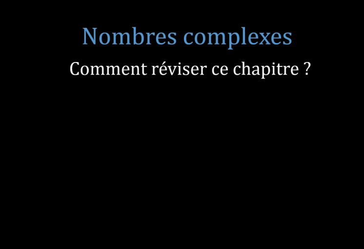 Comment réviser ce chapitre ?